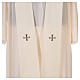 Marian chasuble, 100% polyeter, machine embroidery, lily and monogram Gamma s8