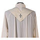 Marian chasuble coloured collar and central strip, 97% wool 3% lurex Gamma s8