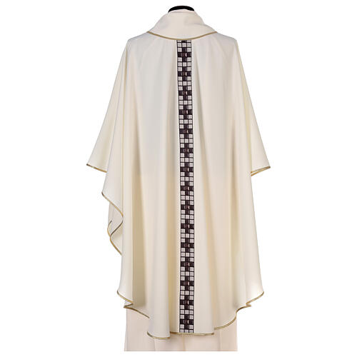 Chasuble with T-shaped sublimation printing, 100% polyester 5
