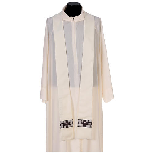 Chasuble with T-shaped sublimation printing, 100% polyester 6