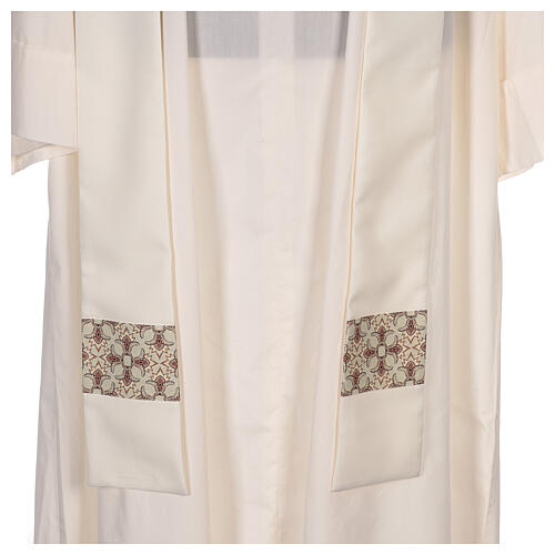Chasuble with lys sublimation printing, V-neck, 100% polyester 7