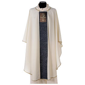 Chasuble with sublimation printing, cross-shaped mosaic, 100% polyester