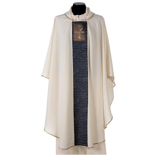 Chasuble with sublimation printing, cross-shaped mosaic, 100% polyester 1