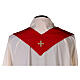 Set 4 chasubles polyester 4 couleurs IHS croix rayons PROMO s12