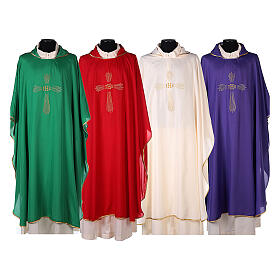 Casulas: Conjunto 4 casulas poliéster 4 cores IHS cruz raios SUPER BARATO