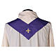 Set 4 casullas litúrgicas poliéster 4 colores bordado cruz decorada A BAJO COSTE s13