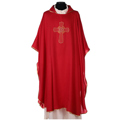 Set of 4 Chasubles 4 colors, cross SPECIAL PRICE 4