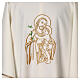 Gesticktes Messgewand mit Sankt Joseph aus 100% Polyester in liturgischen Farben s2