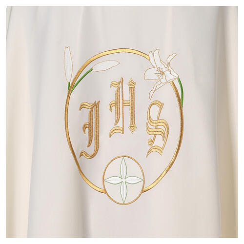 Saint Joseph chasuble, embroidered, liturgical colors, 100% polyester 5