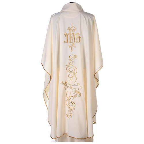 Embroidered chasuble, Saint Joseph, polyester, golden thread 5