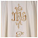 Embroidered chasuble, Saint Joseph, polyester, golden thread s6