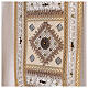 Ivory-coloured chasuble with golden orphrey band and stones, acetate and viscose Gamma s9