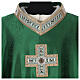 Chasuble with golden embroidered cross, acetate and viscose, 4 colours Gamma s2