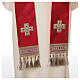 Chasuble with golden embroidered cross, acetate and viscose, 4 colours Gamma s6