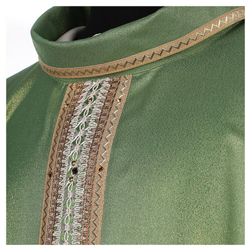 Chasuble with golden embroidery, wool and lurex, 4 colours Gamma 2