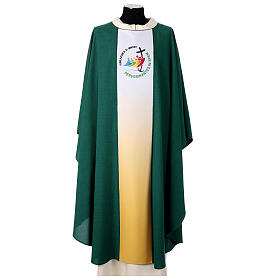 Slabbinck Gothic chasuble with 2025 Jubilee official logo, plain neckline