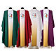 Slabbinck Gothic chasuble with 2025 Jubilee official logo, plain neckline s20