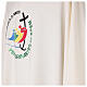 Casulla márfil Slabbinck Jubileo 2025 en dupion logotipo oficial coloreado s5