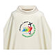 Ivory chasuble Slabbinck Jubilee 2025 dupion colored official logo s2