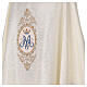 Casula ecru mariana con monogramma Maria s4