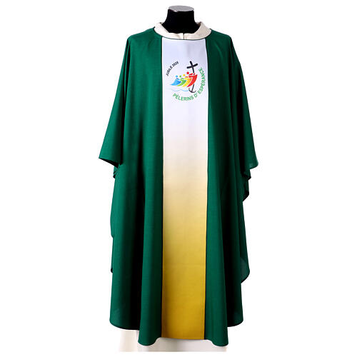 Chasuble gotique Slabbinck logo officiel en français Jubilé 2025 1