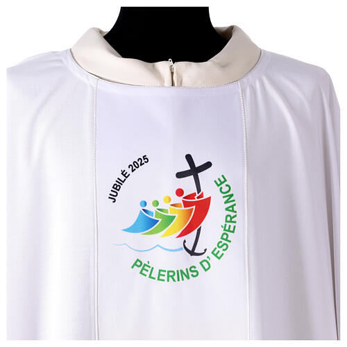 Chasuble gotique Slabbinck logo officiel en français Jubilé 2025 4