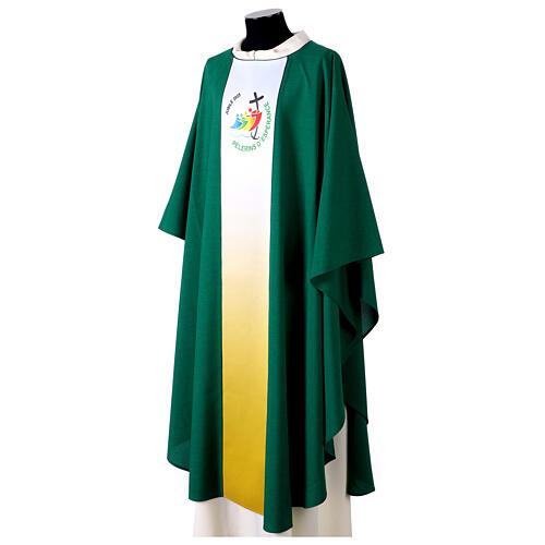 Chasuble gotique Slabbinck logo officiel en français Jubilé 2025 7