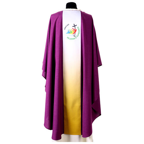 Chasuble gotique Slabbinck logo officiel en français Jubilé 2025 11