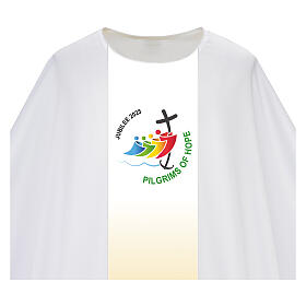 Gothic chasuble by Slabbinck with Jubilee 2025 official logo in ENG