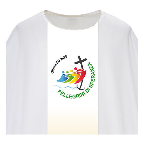 Gothic chasuble Slabbinck Jubilee 2025 official logo in Italian 2