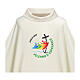 Ivory chasuble Slabbinck official colorful Jubilee 2025 dupion French logo s2
