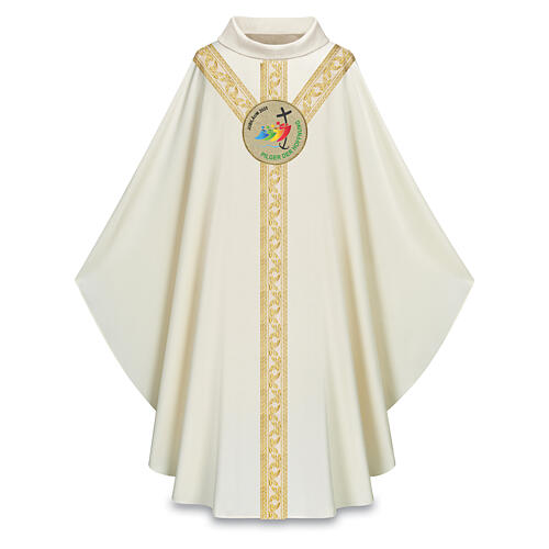 Casula Slabbinck gotica logo ufficiale lingua tedesca Giubileo 2025 avorio oro 1