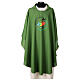 Green chasuble of 2025 Jubilee, full-colour official logo in Multilingual Printed Logo in Colours s1