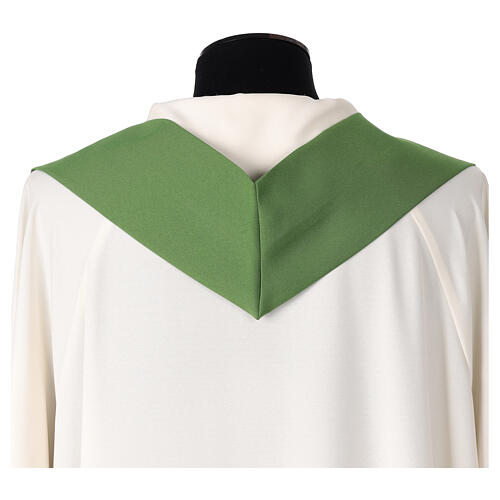 Chasuble Jubilé 2025 verte logo imprimé en couleurs 7