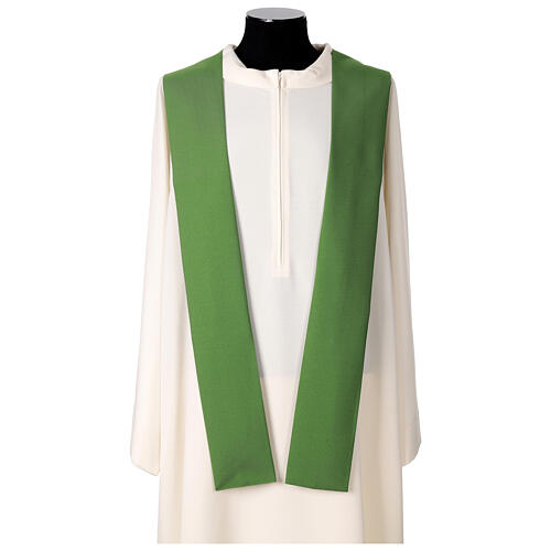 Chasuble Jubilé 2025 verte logo imprimé en couleurs 9