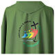 Chasuble Jubilé 2025 verte logo imprimé en couleurs s5