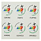 Jubilee Chasuble 2025 green logo printed colors, Multilingual s4