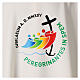 Casulla Jubileo 2025 logotipo impreso colores marfil multiidioma s3