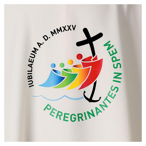 Casula Giubileo 2025 logo stampato colori avorio multilingue 3