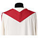 Chasuble of 2025 Jubilee, full-colour printed logo, red polyester s7