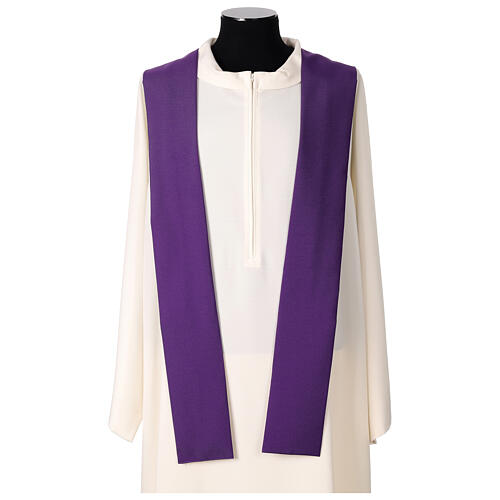 2025 Jubilee violet chasuble with multilingual printed logo in colours 9