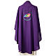 2025 Jubilee violet chasuble with multilingual printed logo in colours s7