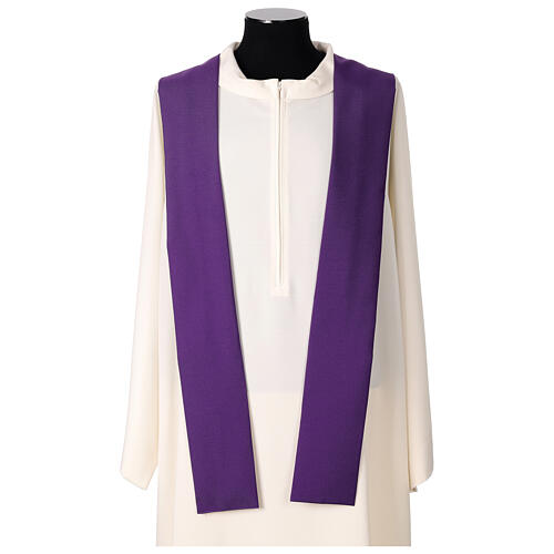 Chasuble Jubilé 2025 violette impression couleurs logo officiel 6