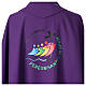 Chasuble Jubilé 2025 violette impression couleurs logo officiel s5