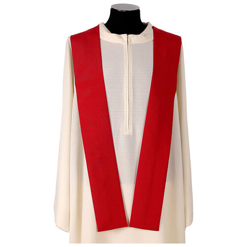 Chasuble with embroideried central band, 100% polyester, 4 colours 11