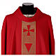 Chasuble with embroideried central band, 100% polyester, 4 colours s2