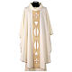 Chasuble with embroideried central band, 100% polyester, 4 colours s3