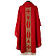 Chasuble with embroideried central band, 100% polyester, 4 colours s9