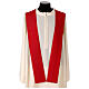 Chasuble with embroideried central band, 100% polyester, 4 colours s11