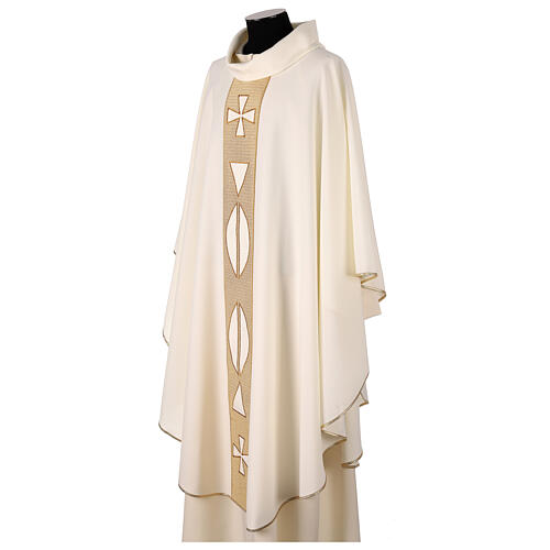 Casulla 100% poliéster bordado faja 4 colores 7